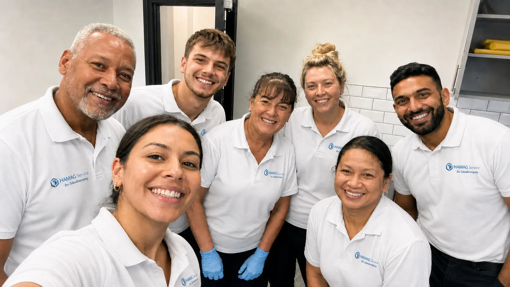 Team von HAMAG Service Gebäudereinigung Hamburg